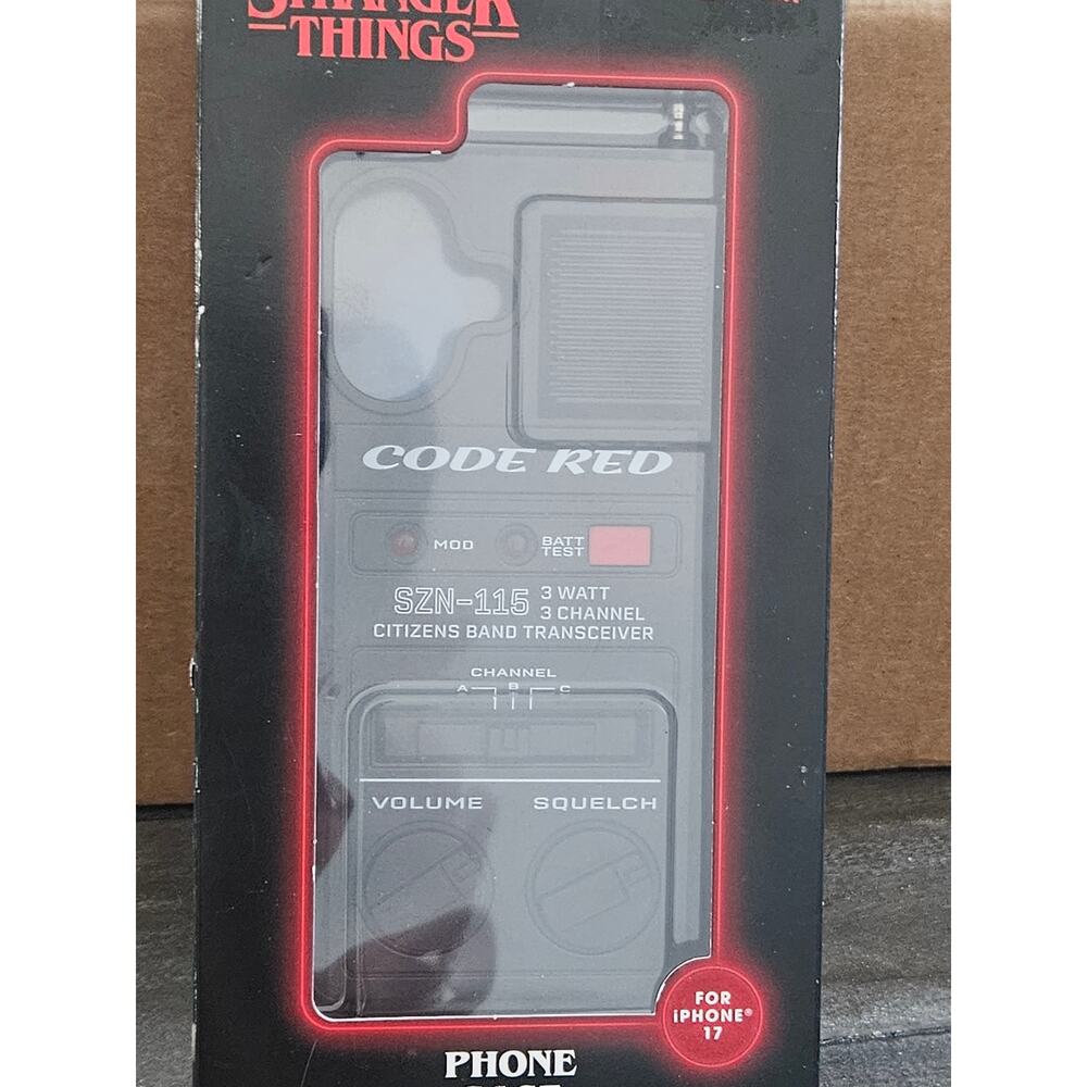 Stranger Things Walkie-Talkie Phone Case Apple iPhone 17 Extendable Antenna  New